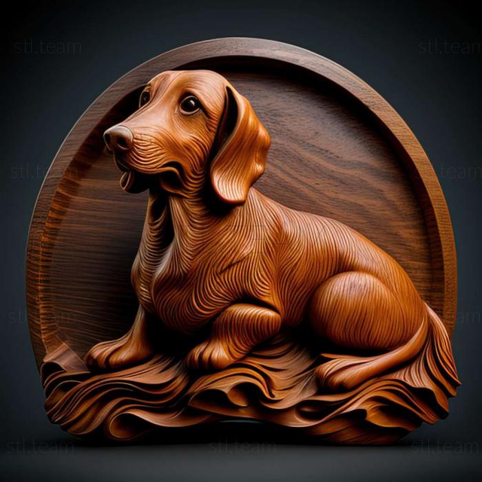 3D model Alpine Dachshund Hound dog (STL)